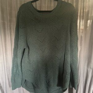 Sonoma Forest Green Women's Crew Neck Sweater